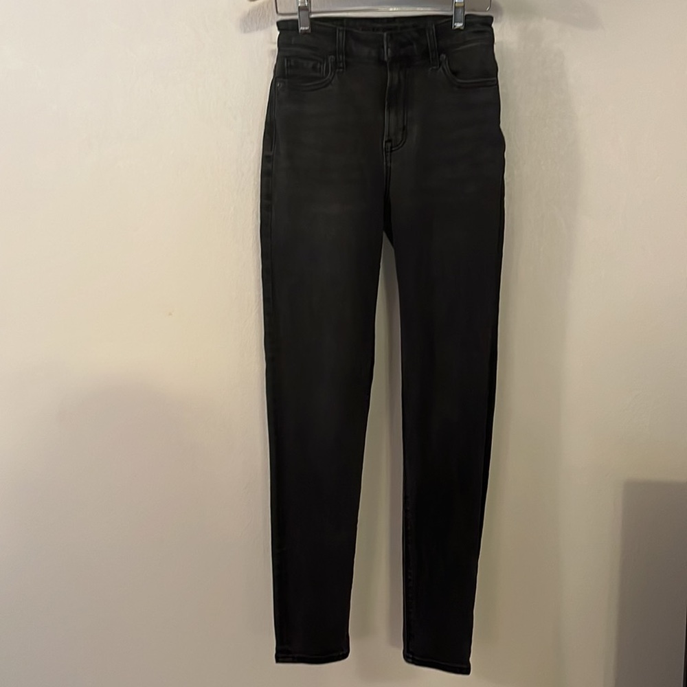 American Eagle Light Black Denim Mom Jeans Size 000